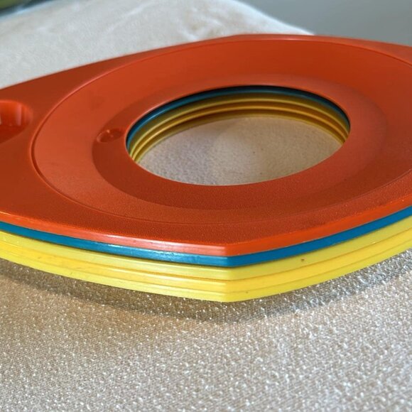 Vintage Better Maid Plastic Paper Plate & Cup Holders Set of 5 MCM BBQ Party - Picture 8 of 10